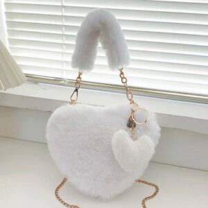 ✨ Sac Cœur en Fourrure – Douceur & Élégance Absolue ✨